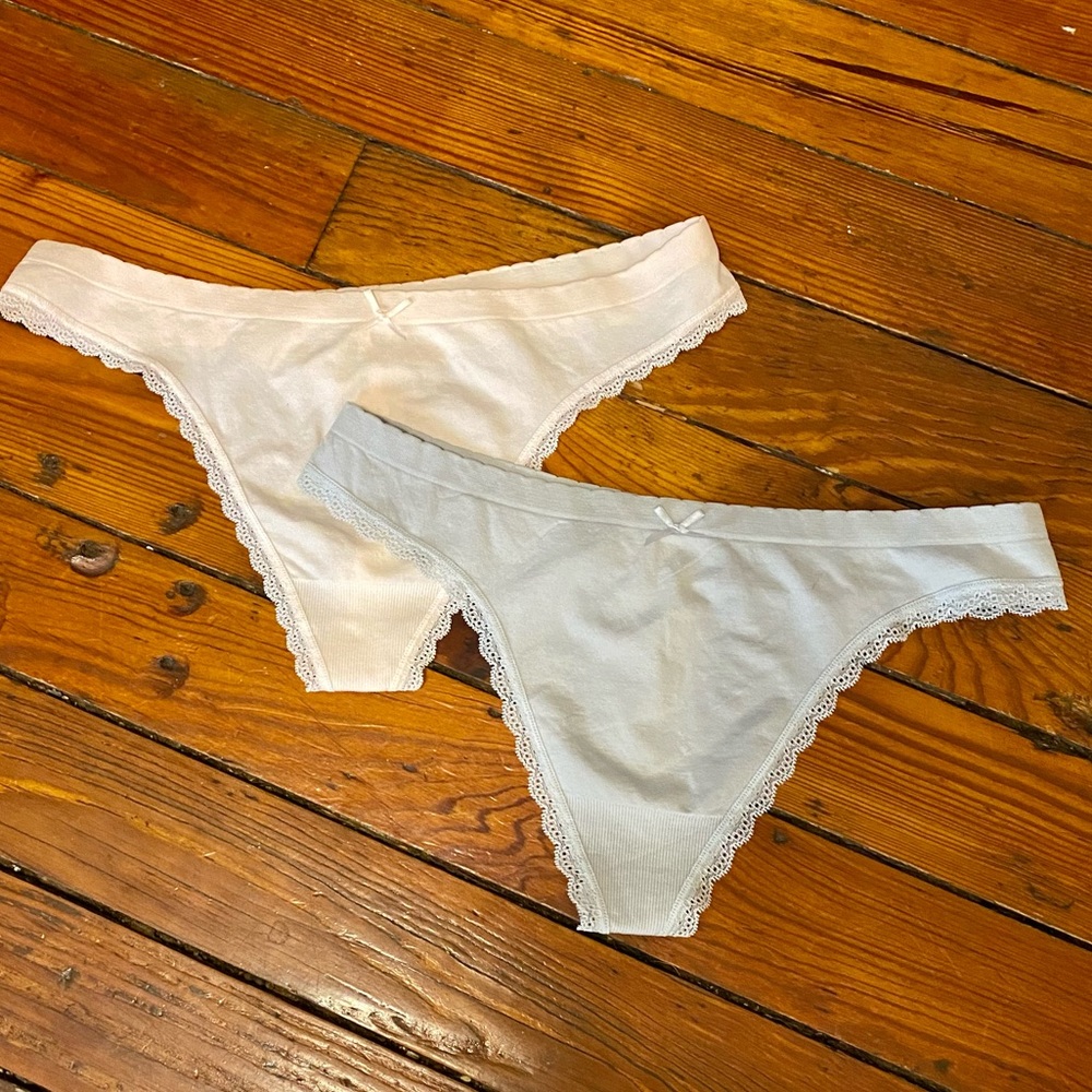 Love by Gap No Show Thong Lace Detail Set of 2 Size XL NWT
